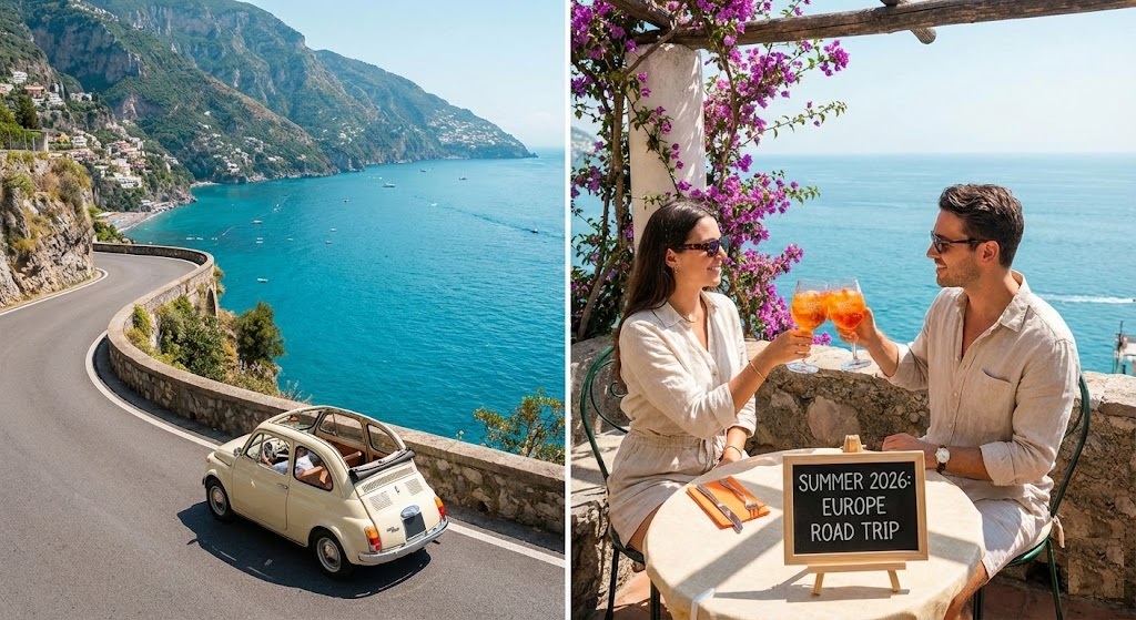 Summer Vacation Ideas 2026 - Couple traveling in Europe