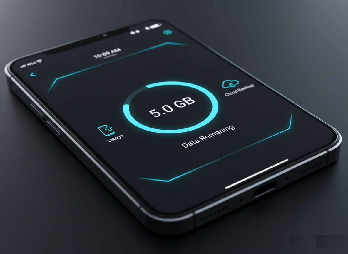 Activating a large 5GB free eSIM trial for professional and academic use.